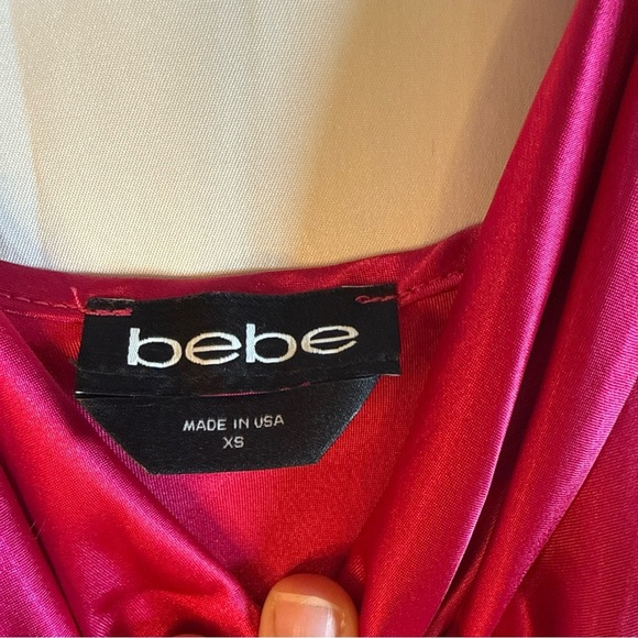 bebe Pink Midi Dress Size XS Preowned - Picture 4 of 10